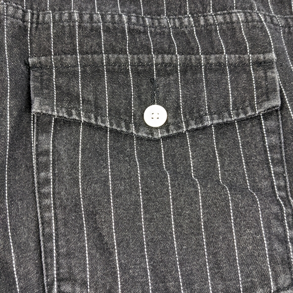 Lauren Jeans Co Ralph Lauren Womens 16 Striped Jeans Pinstripe with Wide Leg - Picture 4 of 8